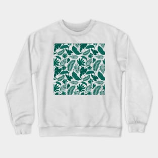 Leaves Pattern - Green Crewneck Sweatshirt